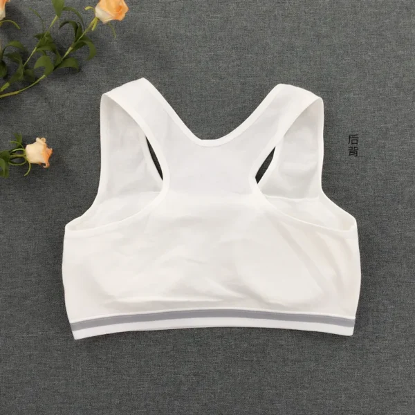 Teenageer Girls Sports Bra Gym Cotton Underwear Training Vest Your Crop Top 8-14 Years Teen Bra - Image 5
