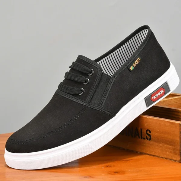 Brand New Men's Canvas Shoes Fashion Slip-on Youth Walking Shoes Outdoor Mens Breathable Flat Casual Sneakers Tenis Masculino