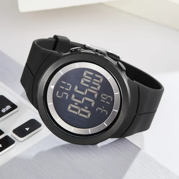 Digital Mens Watches OHSEN Black Waterproof Sport Tactical Watch for Men Large LED Dial Fashion Military Wristwatch Reloj Hombre - Image 2
