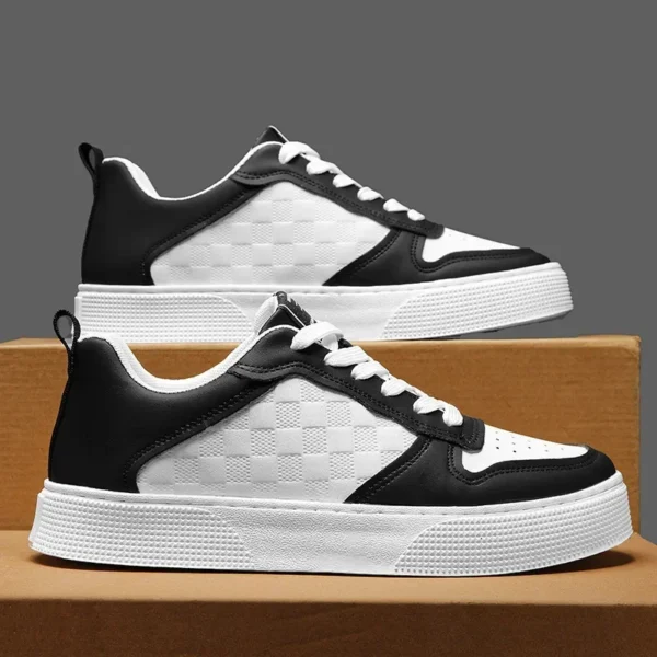 Fashion Men Style Flat Bottom Casual Shoes 2024 New Comfortable Breathable Men's Sports Shoes Lightweight Pu Leather Man Loafers - Image 2