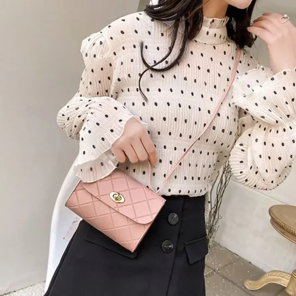 Female Small Crossbody Messenger Bag Purse Handbags Shoulder Bag - Image 4