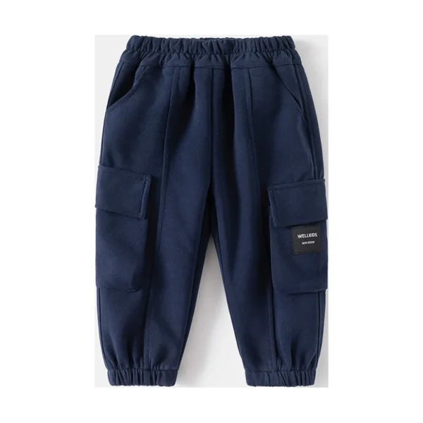 New 2024 Kids Casual Sweat Pants Baby Boys Fashion Solid Loose Pockets Jogger Sports Trousers Children Spring Autumn Clothing - Image 5