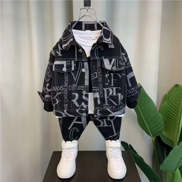 Boys Clothing Jackets Jeans Sets Cotton Denim - Image 5