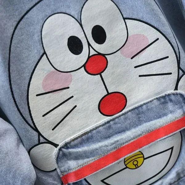 Doraemon Boy Denim Jacket Spring Autumn New 3 to 7 Years Old Baby Spring Clothes cartoon Fashion Children Foreign Jacket - Image 5