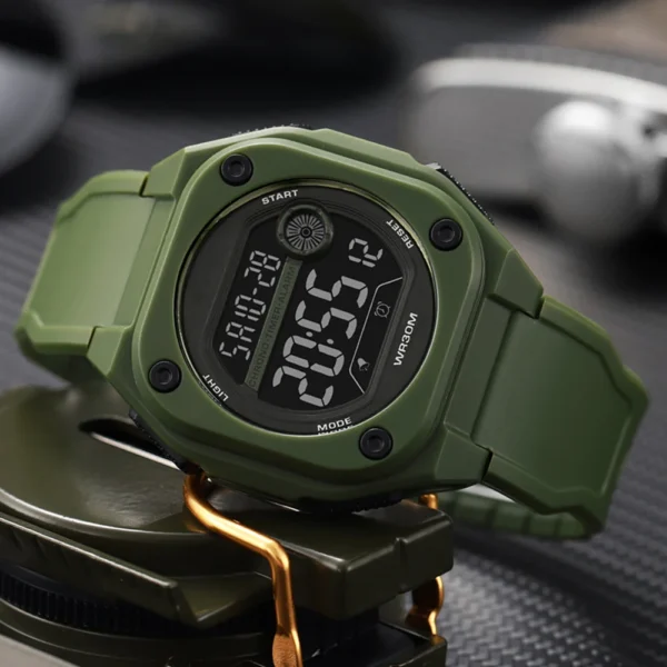 Military Sports Watches for Men Multifunction Electronic Watch Waterproof LED Digital Wristwatch for man kids Boy Student Teen