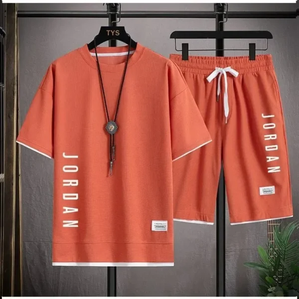 Men's short sleeve T-shirt + shorts 2 sets - Image 6