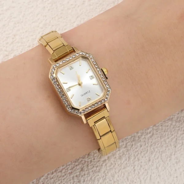 New Y2K Stainless Steel Square Shiny Watch Bracelet For Party Women Friend Wife Birthday DIY Jewelry Gifts Dropshipping - Image 6