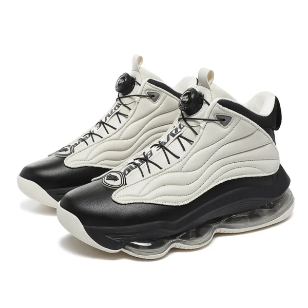 Professional Men Basketball Sneakers Shock-Absorbant High-top Sneakers Quick Lacing Basketball Boots Non Slip Outdoor Sneakers - Image 4