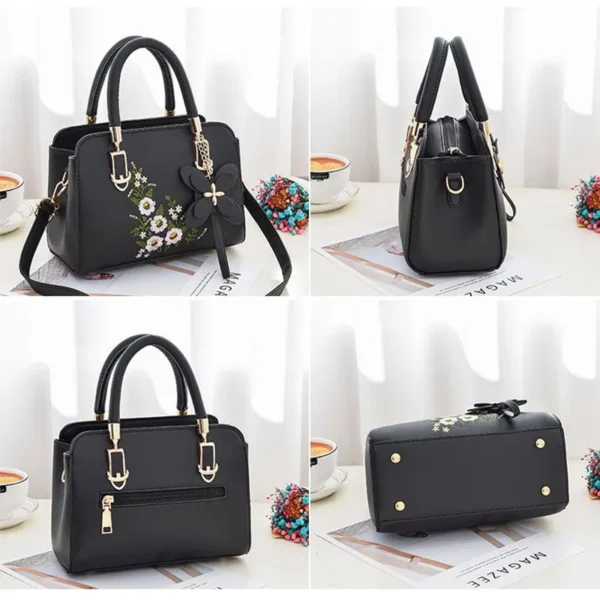Woman shoulder bag Large capacity Handbag for Women Crossbody bag Lychee pattern PU Portable bucket bag ladies messenger bags - Image 4