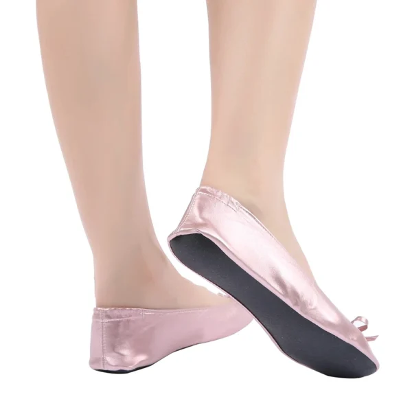 After Patry Shoes Foldable Ballet Flats Portable Travel Fold up Shoe Prom Ballerina Flats Roll up for Bridal Wedding Party Shoes - Image 6