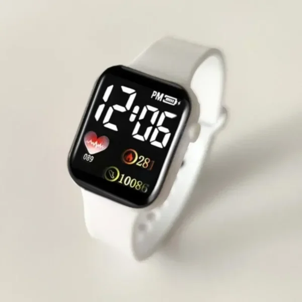 LED Digital Display Couple Student Children Universal Watch Waterproof Electronic Watch Smart Watch For Men Women Sport Fitness - Image 2