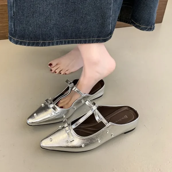 2025 New Brand Women Flat Shoes Fashion Ladies Elegant Mary Jane Shoes Soft Sole Outdoor Dress Ballerinas - Image 4