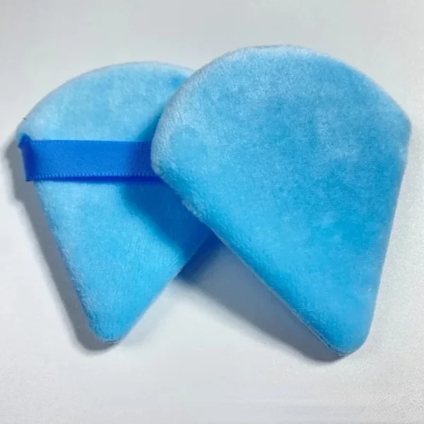 1-2pcs/bag Velvet Cosmetic Puff Triangle Shaped Soft Foundation Powder Sponge Wet Dry Used Washable Makeup Beauty Sponge Tools - Image 5