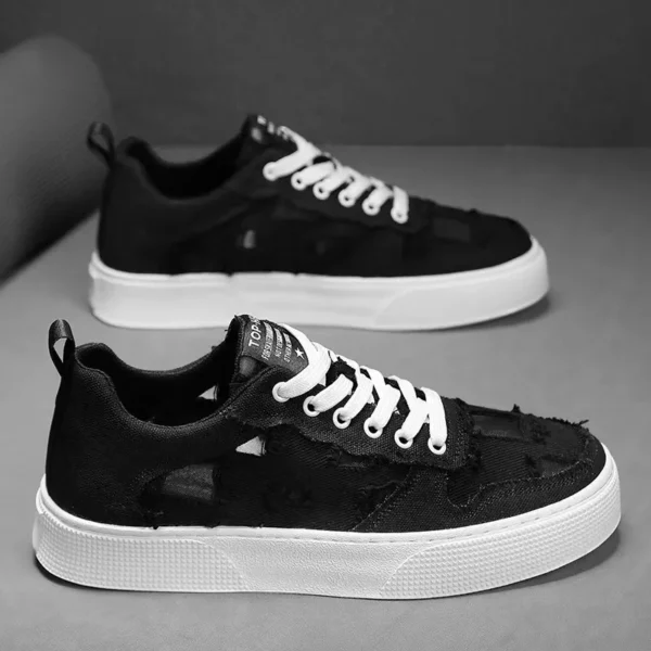 2025 New Green Canvas Shoes Summer Comfortable Wear-resistant Versatile Board Shoes Trendy Men's Casual Vulcanized Shoes Tenis - Image 3