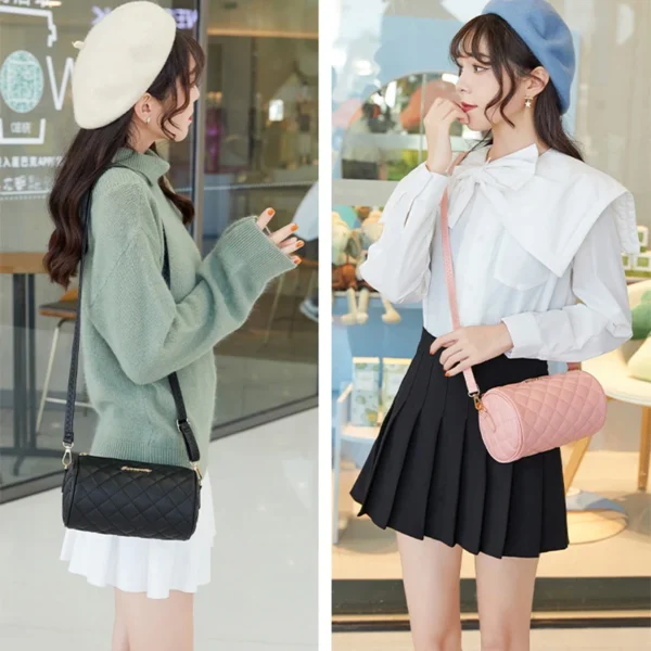 2022 New Retro Large-capacity Shoulder Bag PU Leather Handbags Fashion Casual Crossbody Bag Brand Messenger Bags For Women - Image 5
