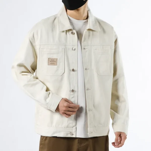Spring Fashion Men's Y2K Style Denim Shirt Coats Multi Pocket Cowboy Streetwear Teens Handsome Cotton Jackets Daily Tops - Image 2