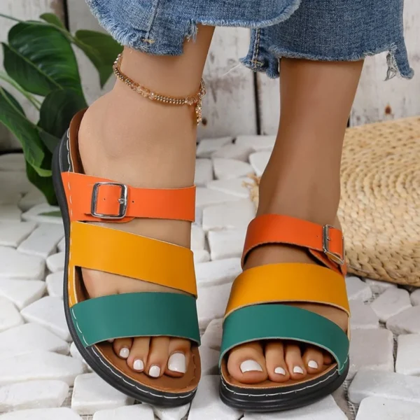 Women's Slippers 2025 Trend Platform Shoes Home Wedge Casual New in Comfortable sandals