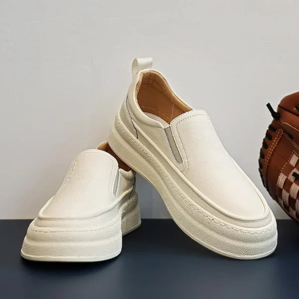 Mens Genuine Leather Shoes Luxury Business Casual Shoes Moccasins Slip on Loafers Comfort Driving Shoes for Men Sneakers Zapatos - Image 2