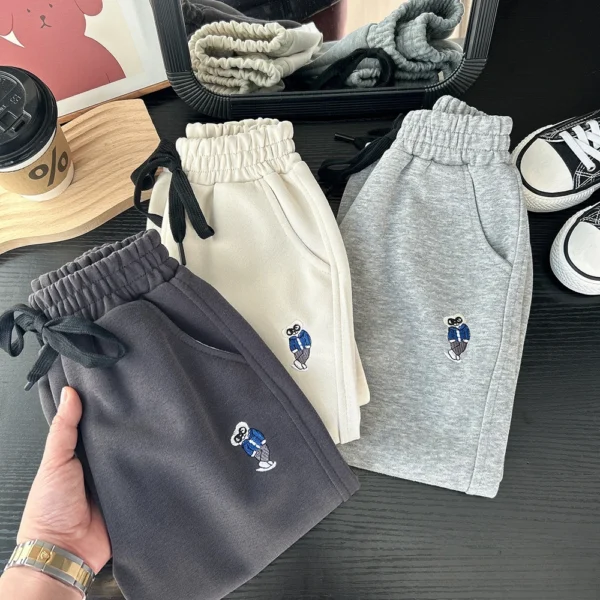 Boys Girls Sweatpants Baby Toddler Kids Pull-on Pants with Pocket and Drawstring Basic Athletic Joggers Children Workout Clothes - Image 2