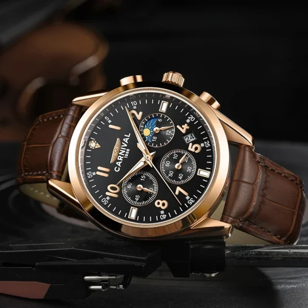 Carnival Brand Fashion Chronograph Quartz Watch Luxury Sports Military Wristwatch - Image 3
