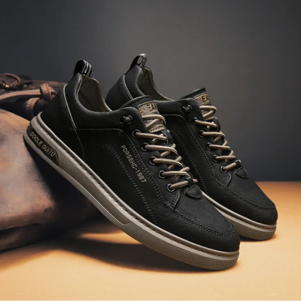 Brand Shoes for Men Leather Mens Casual Shoes Comfortable Non-slip Man Loafers Lightweight Male Sneakers Erkek Ayakkabı 2024 New - Image 2