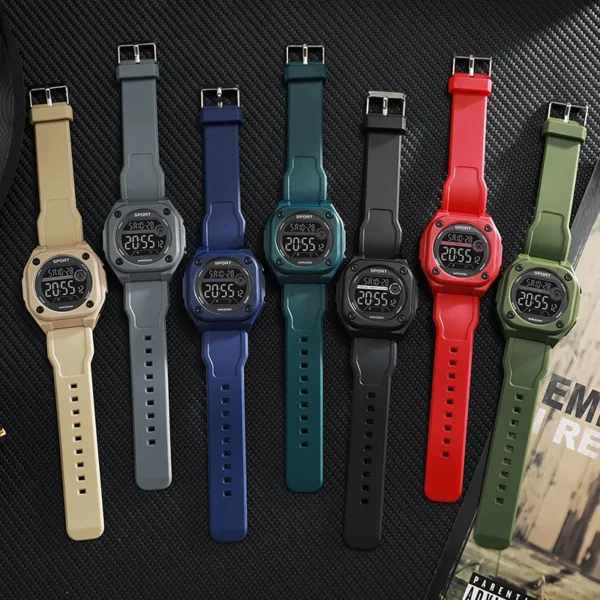 Military Sports Watches for Men Multifunction Electronic Watch Waterproof LED Digital Wristwatch for man kids Boy Student Teen - Image 3