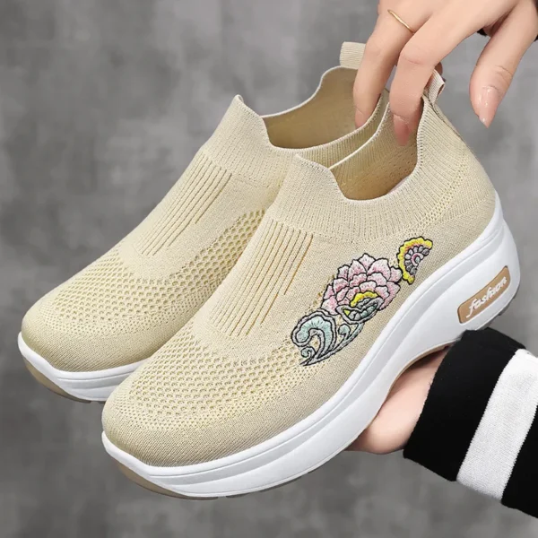 Women's Shoes Breathable Lightweight Platform Casual Shoes Comfort Non-slip Elevating Sports Vulcanized Shoes Women Sneakers - Image 5