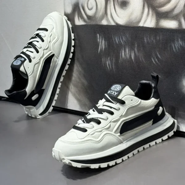 Men's Sneakers Shoes for Men Platform Sports Shoes Sports and Leisure Casual Sneaker Non-slip Fashion Wear-resistant Loafers - Image 2