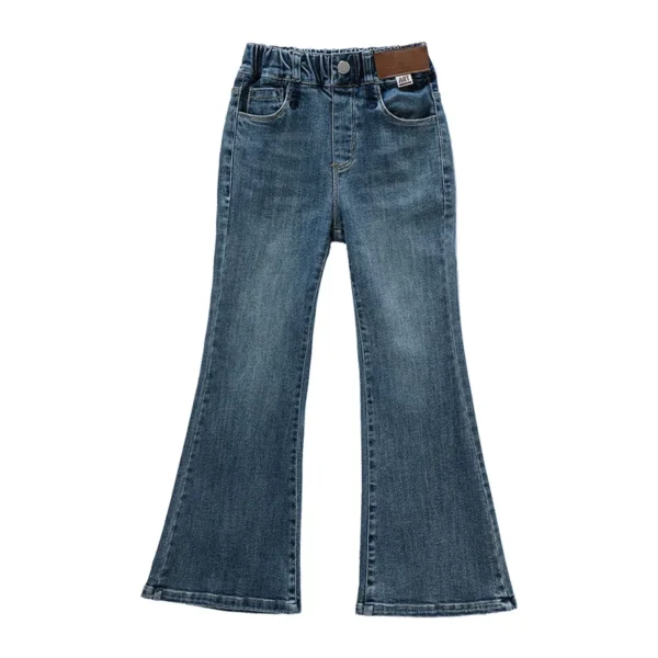 Fashion Flared Jeans for Girls Spring Autumn Children's Clothing Kid Casual Skinny Denim Trousers Korean Style Teen Girl Outfits - Image 3