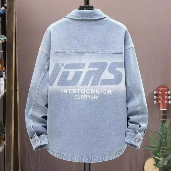 Teen Fashion Loose Denim Shirt - Image 5