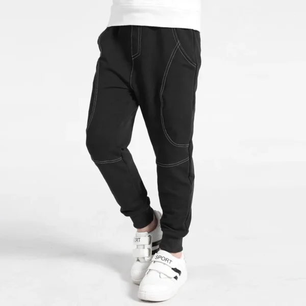 New Spring Autumn Boys Pants Cotton Sweatpants Casual Breathable Kids Sports Pants Soft Jogger Children Trousers 4-14 Years - Image 3