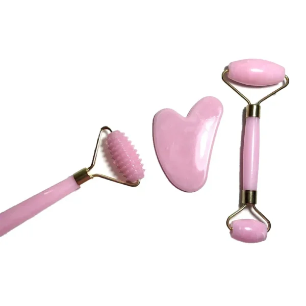 Resin Roller Massager for Face Body Gua Sha Not Jade Stone Facial Massager Beauty Health Skin Care Tool 3pcs Set - Image 5