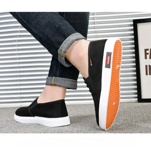 Brand New Men's Canvas Shoes Fashion Slip-on Youth Walking Shoes Outdoor Mens Breathable Flat Casual Sneakers Tenis Masculino - Image 4