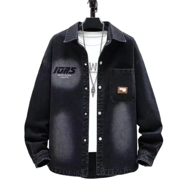 Teen Fashion Loose Denim Shirt - Image 3