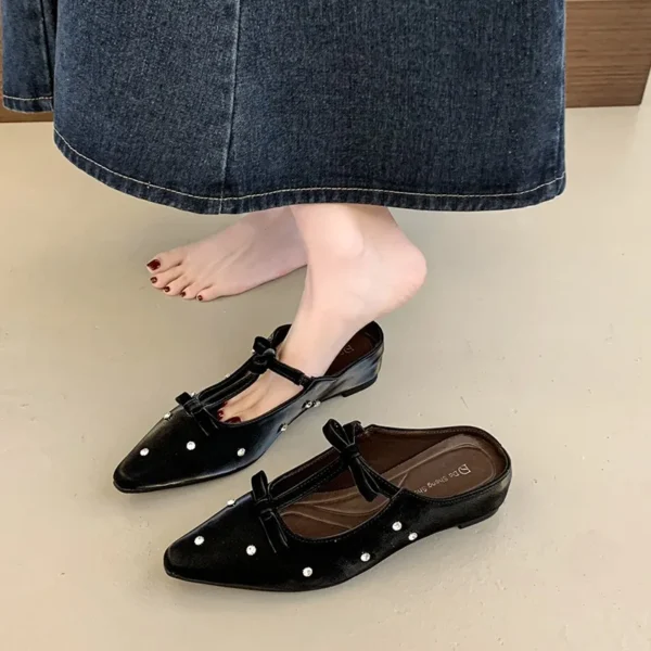 2025 New Brand Women Flat Shoes Fashion Ladies Elegant Mary Jane Shoes Soft Sole Outdoor Dress Ballerinas - Image 3