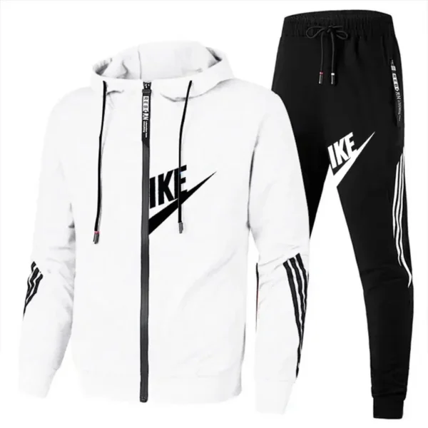 Casual sportswear set, 2-piece set, top and bottom wear. Fashion, jogging, outdoor, fashionable sportswear for men