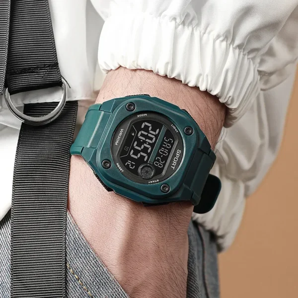 Military Sports Watches for Men Multifunction Electronic Watch Waterproof LED Digital Wristwatch for man kids Boy Student Teen - Image 6