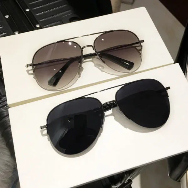 Classic Aviator Metal Frame Driving Sunglasses