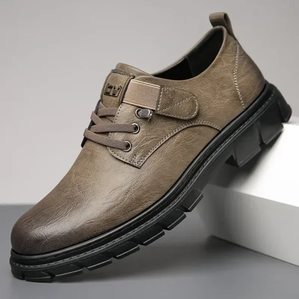 Men Genuine Leather Casual Shoes Luxury Brand Soft Mens Sneakers Breathable Moccasins Mens Walking Driving Shoes Zapatos Hombre - Image 2