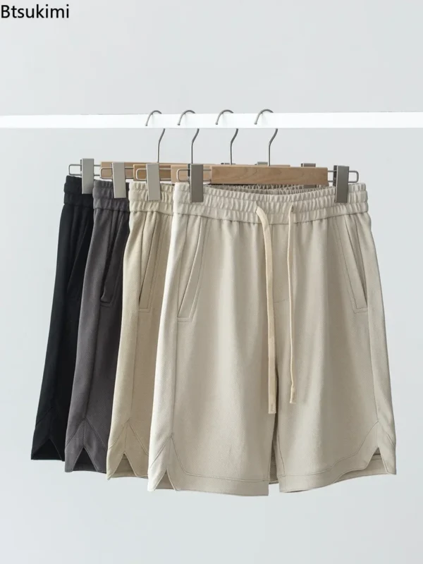2025 Fashion Sport Casual Shorts for Men Summer Solid Loose Drawstring Pocket Running Sweatpants Joggers Pants Shorts Young Teen - Image 2