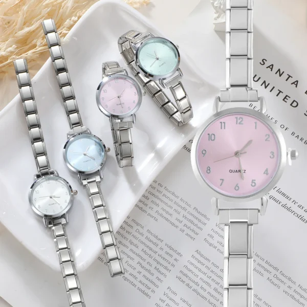 New Y2K Stainless Steel Square Shiny Watch Bracelet For Party Women Friend Wife Birthday DIY Jewelry Gifts Dropshipping
