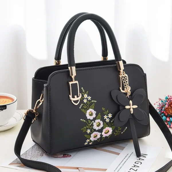 2024 New Fashion Women Shoulder Bag Soft Leatherlarge Capacity Ladies Handbag embroidered Commuter Crossbody Bag For Shopping - Image 4
