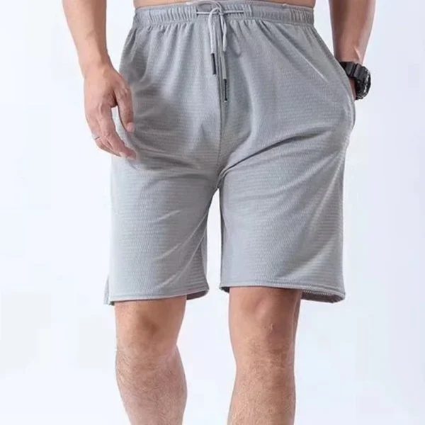 Comfort Men Shorts Sweatpants Casual Loose Fitness Lightweight Mesh Quick-dry Sexy Solid Color Stretch Athletic - Image 2