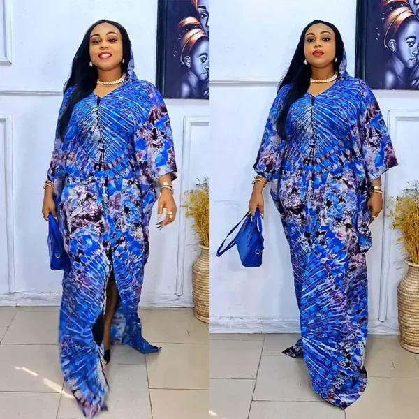 2025 African Dresses for Women Traditional Africa Clothing Dashiki Ankara Outfits Gown Abayas Robe Muslim Kaftan Maxi Long Dress - Image 4