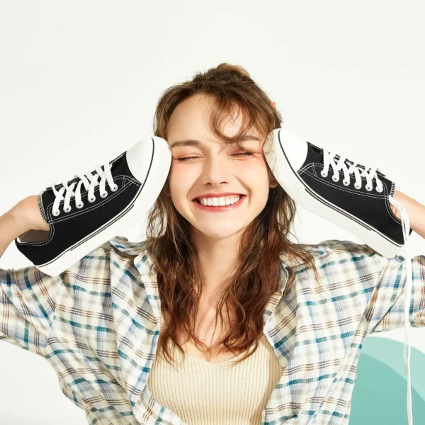 Sneakers for Women Low Top Canvas Shoes Men Fashion Durable Breathable Sneakers Slip on Casual Flats Zapatillas De Deporte - Image 6