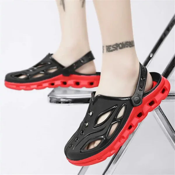 Dark Soft Sole Bling Sandals Slippers 46 Size Men's Shoes Leopard Flip Flops Sneakers Sports Brands High Fashion Womenshoes - Image 4