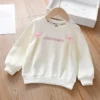 Spring and Autumn children's hoodie new princess style teenage girl long sleeved T-shirt cotton casual base shirt