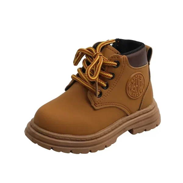 Toddler Leather Comfort Shoes Girls Boys Combat Ankle Boots Little Kid Waterproof Outdoor Chelsea Fall Booties - Image 6
