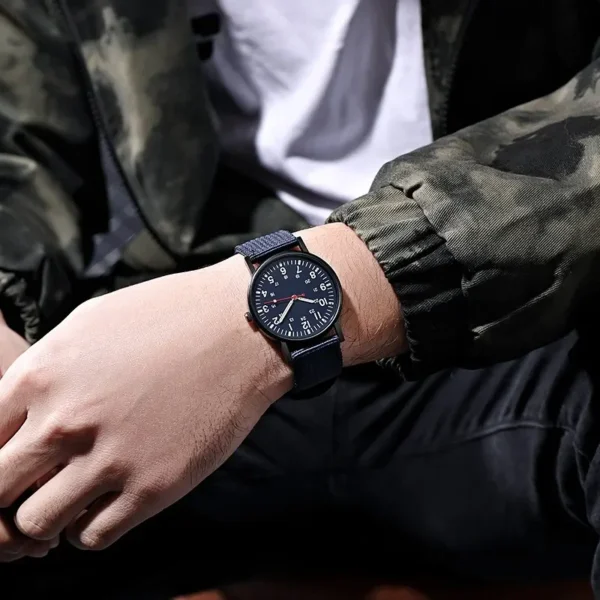 Watches For Male Luminous Nylon Band Military Watch Men Army Wrist Quartz Sports Shock Resistant Wristwatches Luxury Design - Image 3