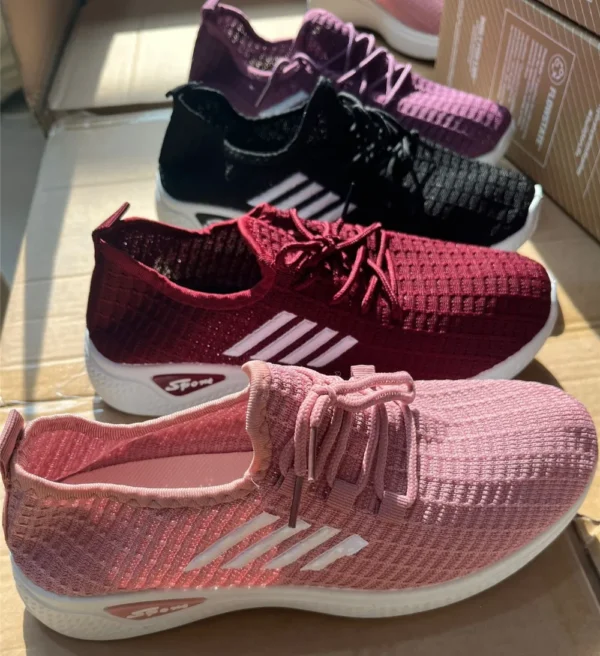 NEW Trendy Coconut Shoes Fashionable Women's Sports Shoes with Breathable Soft Soled Mesh, Lightweight Casual Flats - Image 4